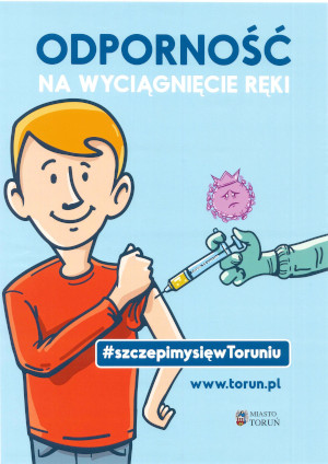 plakat szczepienie strzykawka