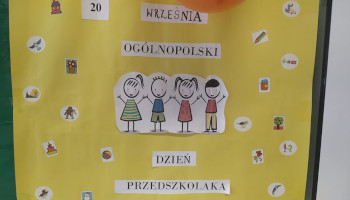 poster napis rysunek z dziećmi